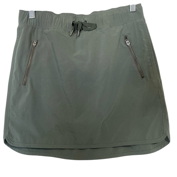 Athleta Olive Green Outdoor Sport Golf Skirt‎ Shorts Skort Size XS Summer Travel - Picture 3 of 10